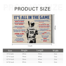 Customized Baseball Poster Wall Art - Personalized Name,Number And Gender In A Classic Colorway Baseball Themed Unframed Canvas Painting - Gift For Baseball Lovers,Baseball Players - Joliny