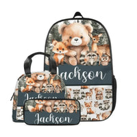 Customized Bear School Bag with Name - Children's School Season Gift - Joliny