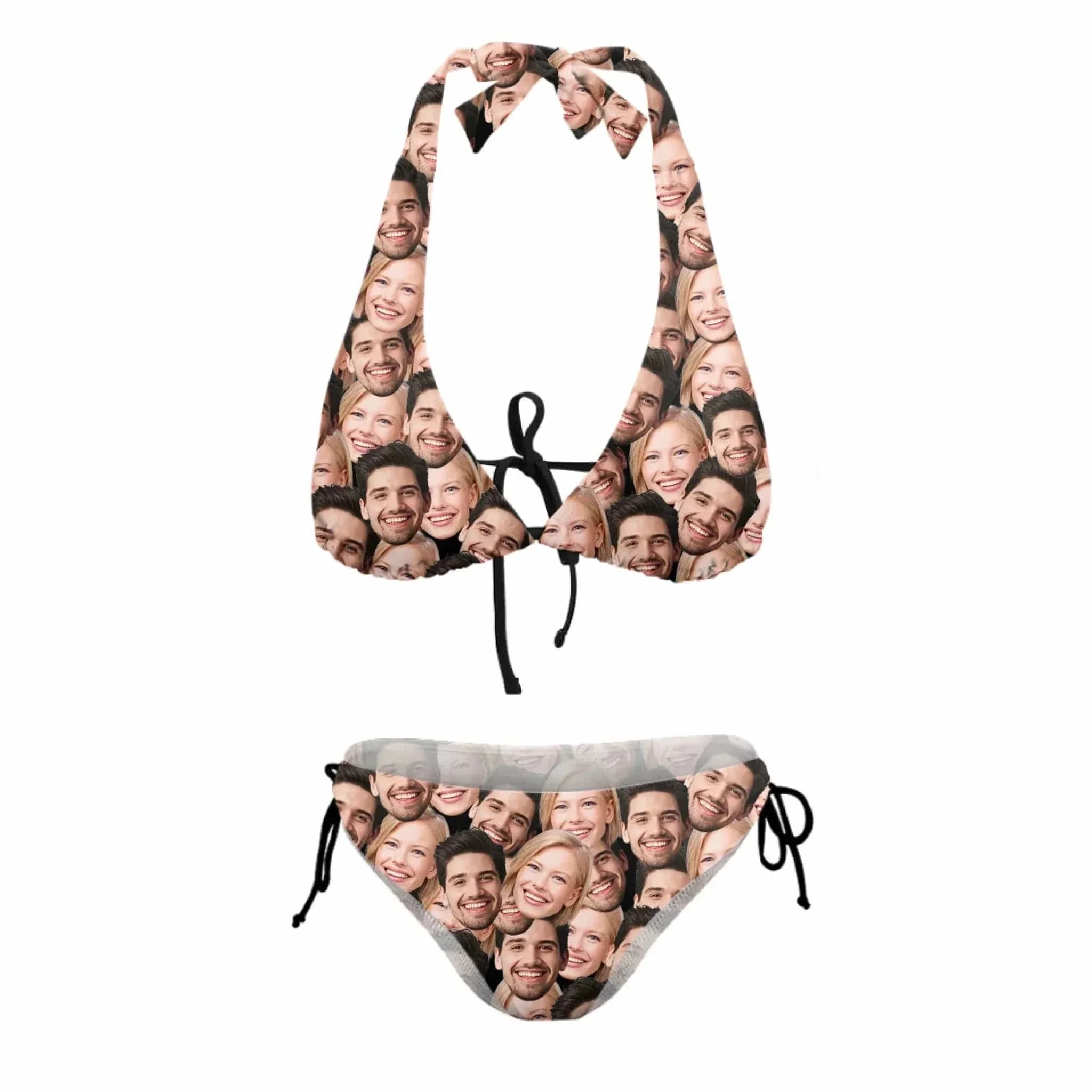 Customized Bikini Sets - Personalised Couple's Face Photo Souvenir Swimwear - A Gift For Couples,Girlfriend,Wife - Joliny