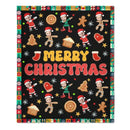 Customized Christmas Blanket with Photos of Family Members - Funny Christmas Blanket Personalized People Photo Cos Cartoon Characters - Christmas Gift For Family - Joliny