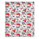 Customized Christmas Blankets - Personalized Name Skull Flannel Blanket with Christmas - A Gift For Yourself,Family,Friend,Colleagues - Joliny