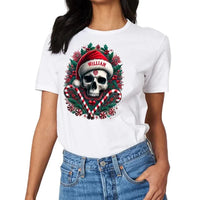 Customized Christmas Themed Skull Pattern Costumes - Personalized Name Christmas Costumes - A Gift For Yourself,Friend,Family,colleagues - Joliny
