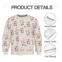 Customized Clothing - Warm Sweater Personalized Nickname And Photo - A Cozy Gift For The Family - Joliny