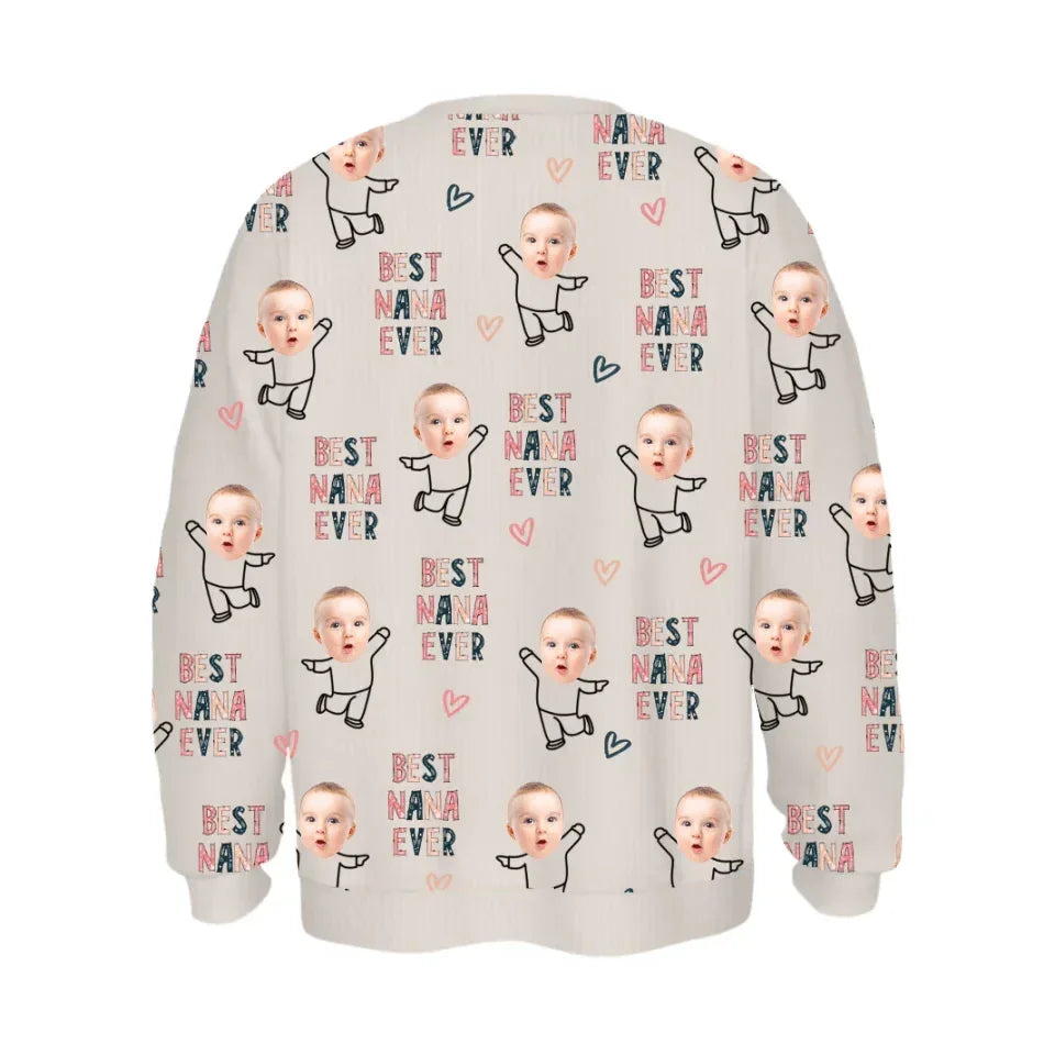 Customized Clothing - Warm Sweater Personalized Nickname And Photo - A Cozy Gift For The Family - Joliny