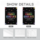 Customized Commencement Season Celebration Flag - Colorful Star Flags with Personalized Names, School Names and Years - Gifts For Family,Graduate,Grandchildren - Joliny