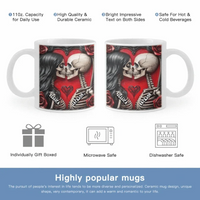 Customized Couple Cup Filled Of Love - Personalized Name Till Death Do Us Part Eternal Love Mug - A Gift For Boyfriend,Girlfriend,Husband,Wife - Joliny