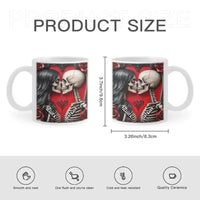 Customized Couple Cup Filled Of Love - Personalized Name Till Death Do Us Part Eternal Love Mug - A Gift For Boyfriend,Girlfriend,Husband,Wife - Joliny
