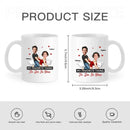 Customized Couple Mug - Unique Mugs Personalized with Names,Photos and Cartoon Images - A Gift For Girlfriend,Boyfriend,Wife,Husband,Anniversary - Joliny