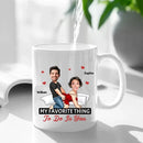 Customized Couple Mug - Unique Mugs Personalized with Names,Photos and Cartoon Images - A Gift For Girlfriend,Boyfriend,Wife,Husband,Anniversary - Joliny