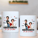 Customized Couple Mug - Unique Mugs Personalized with Names,Photos and Cartoon Images - A Gift For Girlfriend,Boyfriend,Wife,Husband,Anniversary - Joliny