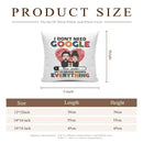 Customized Couple Pillow - Personalized Character Cartoon Images and Names for Couples Pillow - A Gift For Boyfriend,Girlfriend,Husband,Wife - Joliny