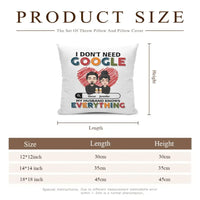 Customized Couple Pillow - Personalized Character Cartoon Images and Names for Couples Pillow - A Gift For Boyfriend,Girlfriend,Husband,Wife - Joliny