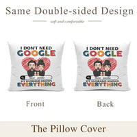 Customized Couple Pillow - Personalized Character Cartoon Images and Names for Couples Pillow - A Gift For Boyfriend,Girlfriend,Husband,Wife - Joliny