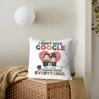 Customized Couple Pillow - Personalized Character Cartoon Images and Names for Couples Pillow - A Gift For Boyfriend,Girlfriend,Husband,Wife - Joliny