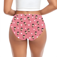 Customized Couple's Theme Panties - Personalized Photo and Name Ladies Panties - A Gift For Girlfriend,Wife - Joliny