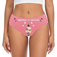 Customized Couple's Theme Panties - Personalized Photo and Name Ladies Panties - A Gift For Girlfriend,Wife - Joliny