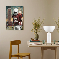 Customized Decorative Painting For Ballpark Scenes - Ornamental Paintings Personalized With Name,Team Name And Photo - A Gift For Sports Lovers,Ballplayers - Joliny