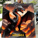 Customized Dinosaur Blanket - Soft Blanket With Personalized Dinosaur Background And Name - A Gift For Child,Dinosaur lovers - Joliny