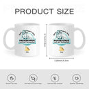 Customized Dinosaur Pattern Mug - Personalized Cartoon Dinosaur Mug with Pattern and Nickname - A Gift For Dinosaur Lovers,Family - Joliny