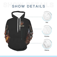 Customized Dragon Pattern Clothing - Personalized Name Oriental Dragon And Sword Full Width Printed Costume - A Gift Fmartial Arts Enthusiastor,Friend,Men - Joliny
