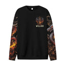 Customized Dragon Pattern Clothing - Personalized Name Oriental Dragon And Sword Full Width Printed Costume - A Gift Fmartial Arts Enthusiastor,Friend,Men - Joliny