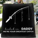 Customized Fishing Rod Pattern Blanket - Personalized Name,Designation and Theme Multi-colored Fishing Themed Blankets - A Gift For Dad,Grandpa,Family,Angler - Joliny