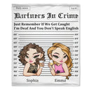 Customized Friendship Funny Blanket - Personalized Name and Friends Character Image Flannel Blanket - A Gift For Best Friends, BFF, Sisters - Joliny
