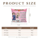 Customized Friendship Pillow - Personalized Name and Friends Character Image Pillow - Christmas Gift For Best Friends, BFF, Sisters - Joliny