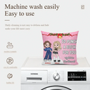 Customized Friendship Pillow - Personalized Name and Friends Character Image Pillow - Christmas Gift For Best Friends, BFF, Sisters - Joliny