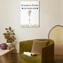 Customized Garden Themed Decorative Wall Art - Personalized Birthday Flower and Name Bush Pattern Canvas Painting - A Gift For Family,Friend,Flower Lovers - Joliny