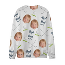 Customized Golf Themed Apparel - Personalized Nickname And Photo Golf Patterned Parent and Child Outfit - Cozy Gifts For Parents,Family,Teams - Joliny