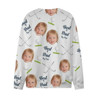 Customized Golf Themed Apparel - Personalized Nickname And Photo Golf Patterned Parent and Child Outfit - Cozy Gifts For Parents,Family,Teams - Joliny