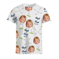 Customized Golf Themed Apparel - Personalized Nickname And Photo Golf Patterned Parent and Child Outfit - Cozy Gifts For Parents,Family,Teams - Joliny