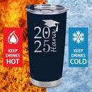 Customized Graduation Season Thermos Cup - Personalized 2025 Graduation Logo Commemorative Thermos Cup - A Commemorative Gift For Family,Friend,BFF,Graduate - Joliny