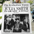 Customized Graduation Themed Blankets - Personalized Name,Photo and Date Graduation Season Blankets - A Graduation Gift For Kids,Students,Roommates - Joliny