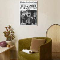 Customized Graduation Themed Wall Art - Personalized Name,Photo and Date Graduation Season Canvas Painting - A Graduation Gift For Kids,Students,Roommates - Joliny