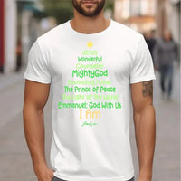 Customized Jesus-themed Text Apparel - Personalized Name Christmas Tree Shape Text Printed Costume - A Gift For Disciples Of Jesus,Yourself,Friend - Joliny