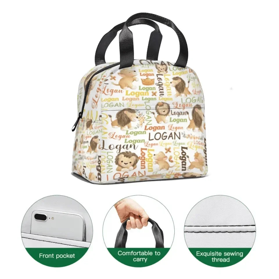 Customized Little Lion Schoolbag With Children’s Names, A Gift For The Beginning Of the School Season - Joliny