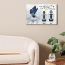 Customized Memorial Decorative Painting Gift - Personalized Character Image And Name Unframed Canvas Painting - Memorial Gifts For Loved Ones,Family,Friends,Yourself - Joliny