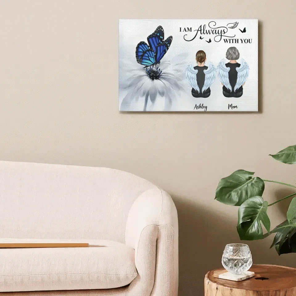 Customized Memorial Decorative Painting Gift - Personalized Character Image And Name Unframed Canvas Painting - Memorial Gifts For Loved Ones,Family,Friends,Yourself - Joliny