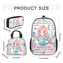 Customized Mermaid Backpacks with Names for Boys and Girls School Season Gifts - Joliny