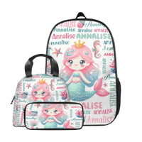 Customized Mermaid Backpacks with Names for Boys and Girls School Season Gifts - Joliny