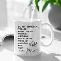 Customized Mugs to Express Love - Personalized Nickname and Name Love Letter Mug - A Gift For Girlfriend,Boyfriend,Wife,Husband - Joliny
