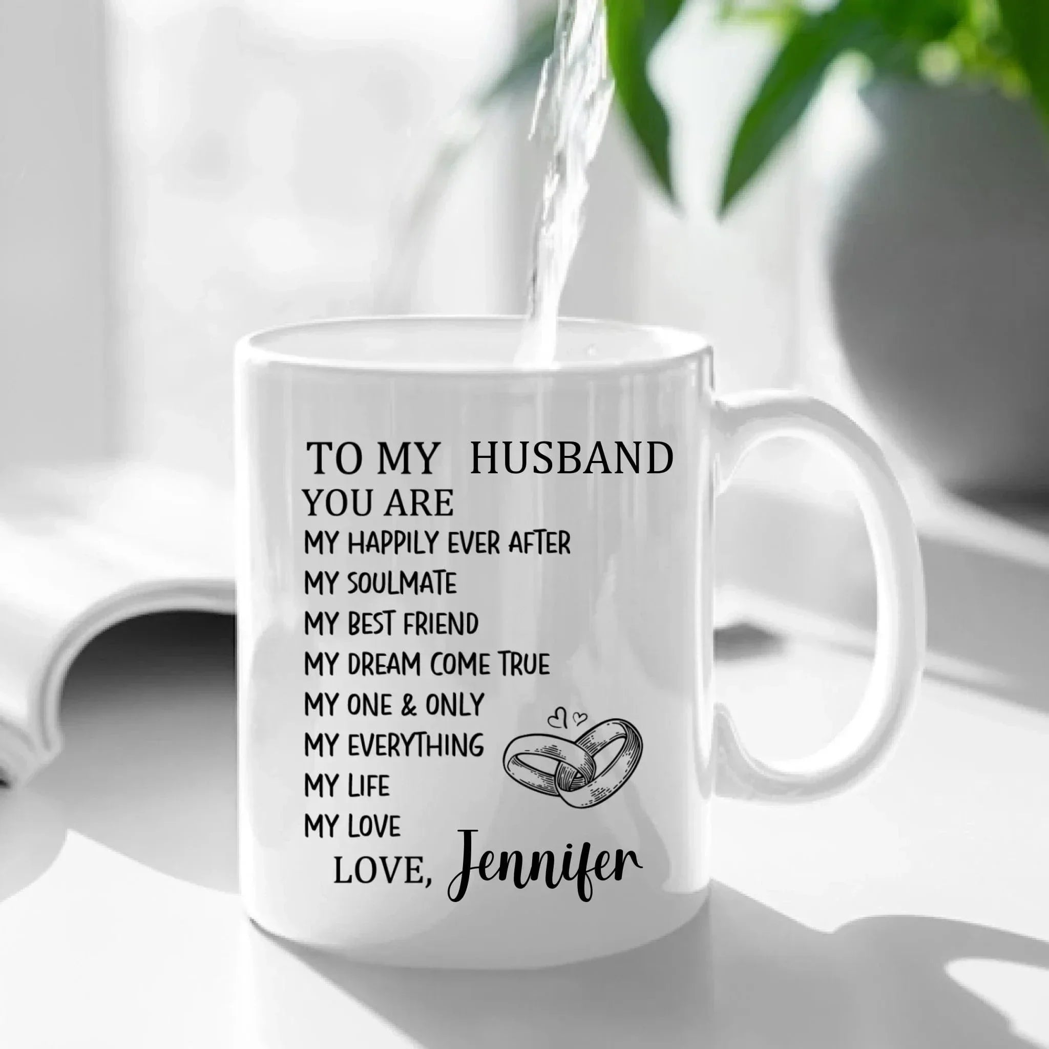 Customized Mugs to Express Love - Personalized Nickname and Name Love Letter Mug - A Gift For Girlfriend,Boyfriend,Wife,Husband - Joliny