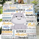 Customized Name Baby Hippopotamus Blanket For Boys Girls Babies - Joliny