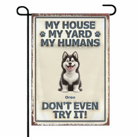 Customized Pet Pattern Flag - Personalized Decorative Garden Flags with Pet Breed Image and Name - A Gift For Dog Owners,Dog Lovers - Joliny