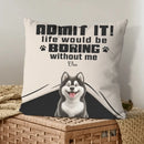 Customized Pet Pattern Pillowcase - Personalized Decorative Pillowcase with Pet Breed Image and Name - A Gift For Dog Owners,Dog Lovers - Joliny