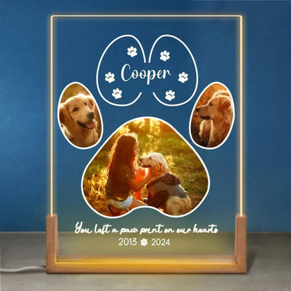 Customized Pet Photo Memorial Gifts - Personalized Name, Date And Pet Photo Keepsake Night Light - A Gift For Pets,Pet Owners - Joliny