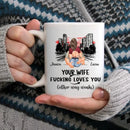 Customized Safe Driving Reminder Mug - Personalized Name and Character Safe Driving Themed Couple's Mug - A Gift For Husband,Boyfriend - Joliny