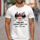 Customized Safe Driving Reminder T-shirt - Personalized Name and Character Safe Driving Themed Couple's Clothes - A Gift For Husband,Boyfriend - Joliny